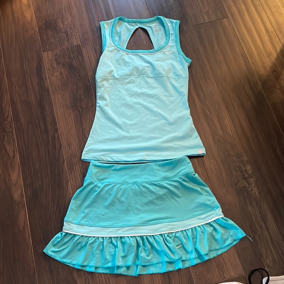 Nike Skirts Nike Dry Fit Tennis Outfit Baby Blue Poshmark